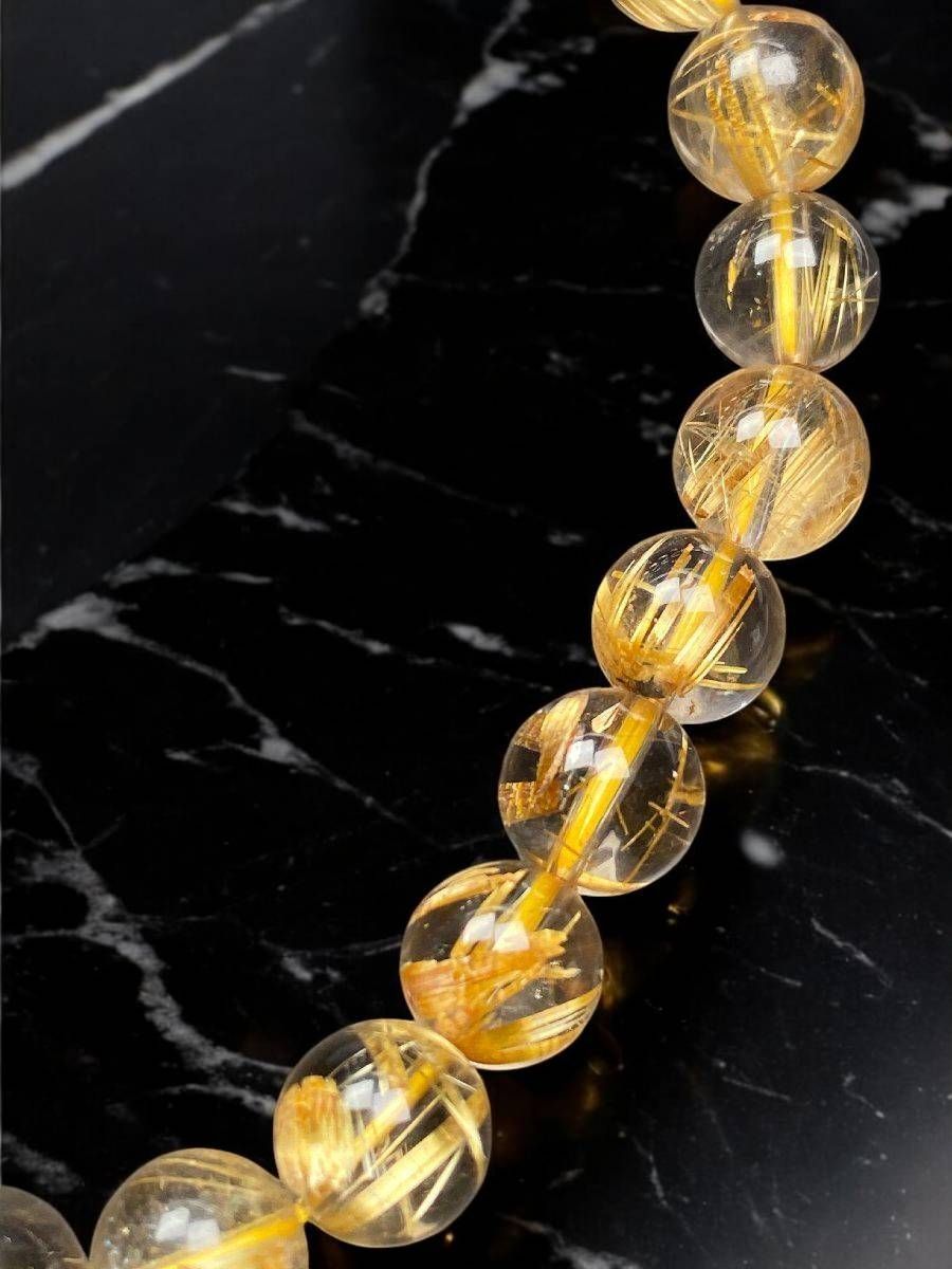 sun7j5]ゴールドタイチンルチル 7.5mm 超品位 式神封入 - メルカリ 