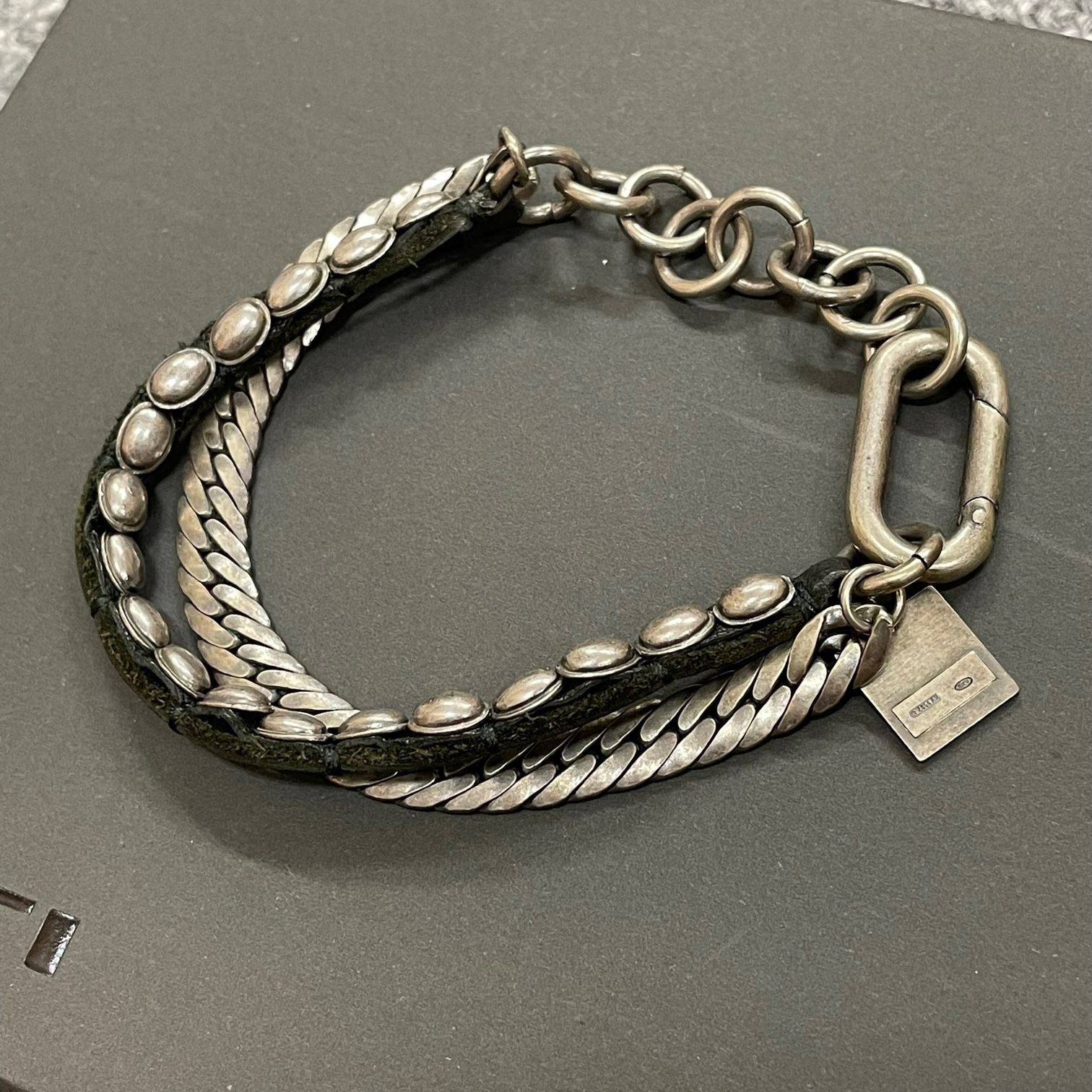 GOTIシルバー3連ブレスレット