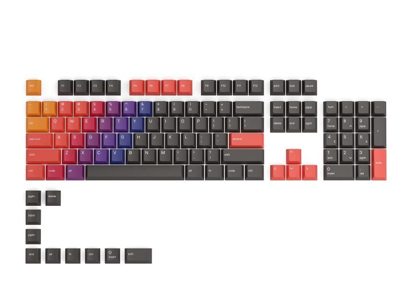 Glorious GPBT Celestial Fire - ANSI メカニカルキーボード用 114キーキャップセット GLO-KC-GPBT-CF KB681