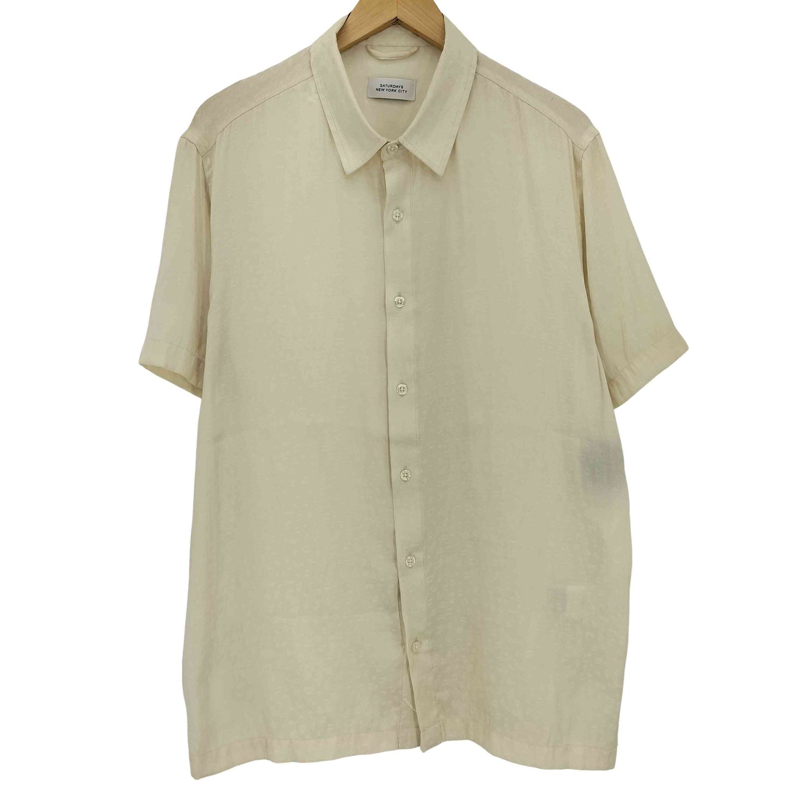 サタデーズニューヨークシティ Saturdays NYC Bruce Leopard Jacquard Short Sleeve Shirt メンズ JPN M