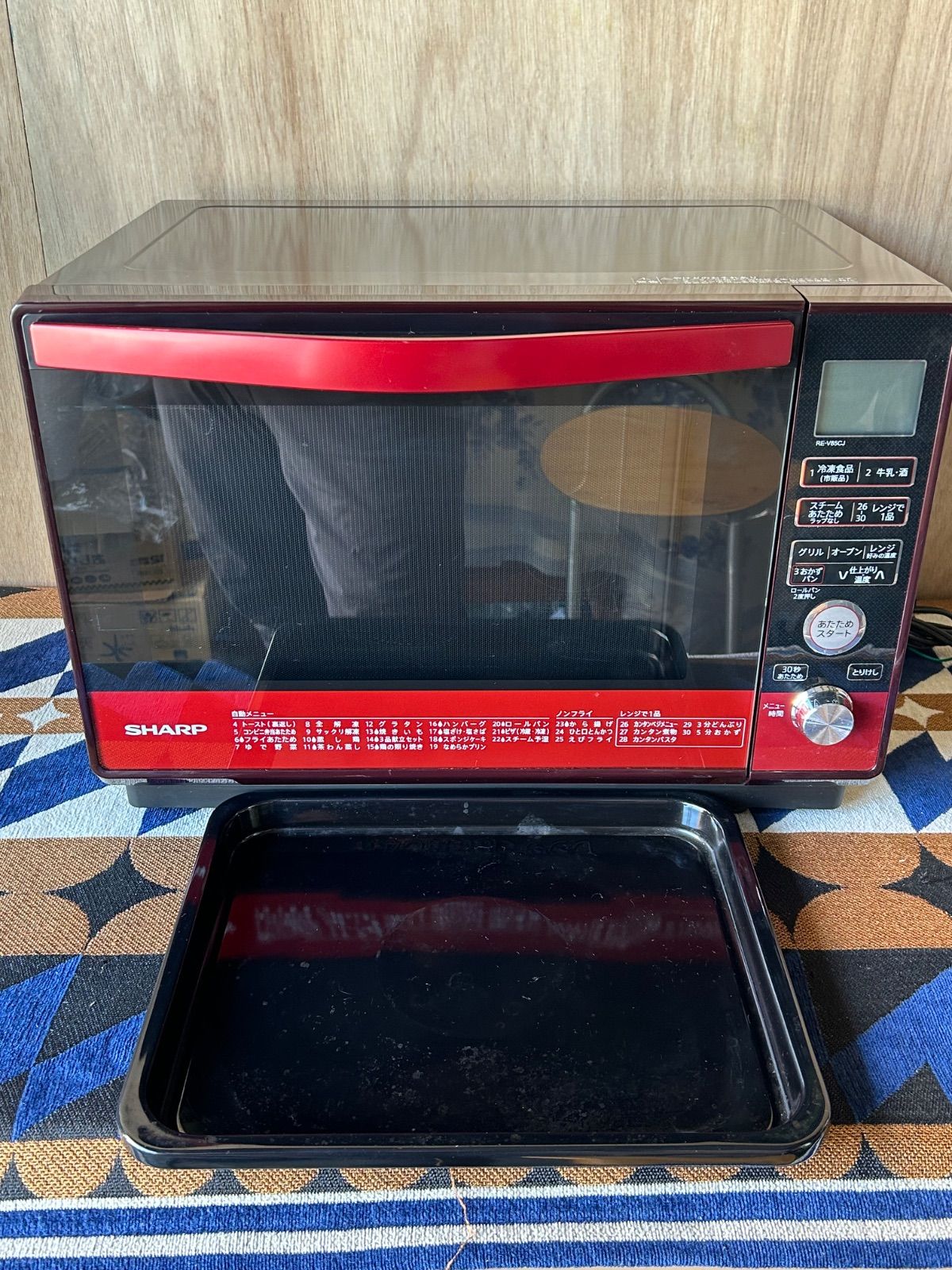 新品未開封品 SHARP オーブンレンジ RE-T820-R 赤 【公式通販】