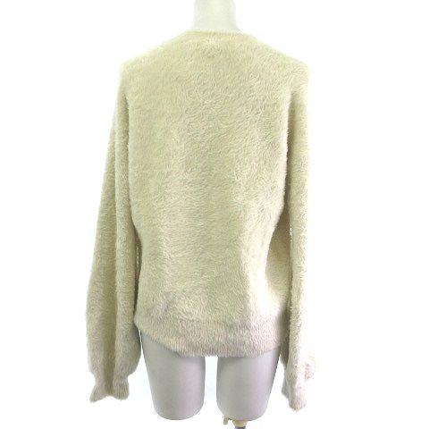 ダブルスタンダードクロージング ダブスタ DOUBLE STANDARD CLOTHING ニット セーター フェイクファー パイル 星 プルオーバー 38 オフホワ ダブルスタンダードクロージング ダブスタ DOUBLE STANDARD