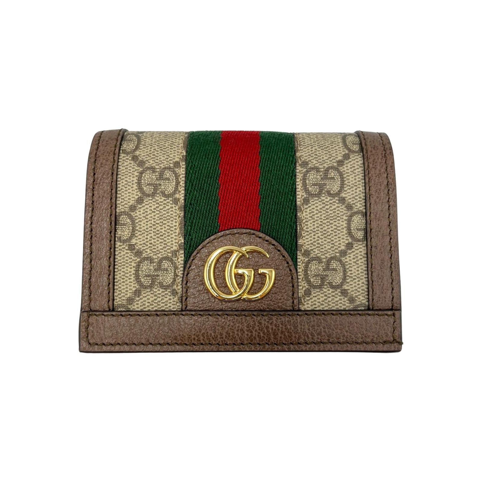 GUCCI GGパターン 二つ折り財布 スプリーム キャンバス オフィディア オフィディア〕二つ折り ウォレット ・グレー＆ブラック GG