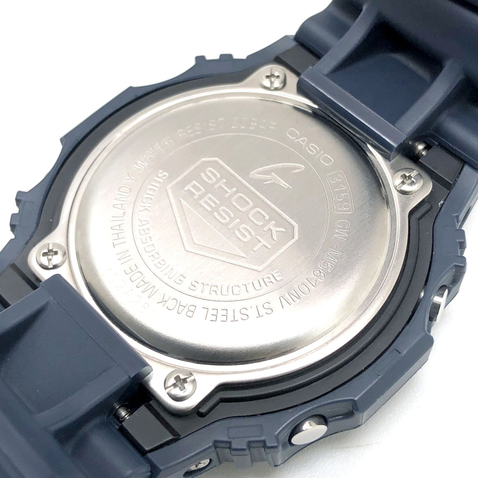 美品 ！G-SHOCK GW-M5610NV 電波ソーラー ネイビー 反転液晶 G-SHOCK ジーショック GW-M5610NV-2 NAVY BLUE ネイビーブルー 電波
