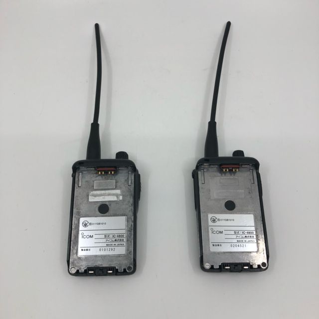ICOM IC-4800 トランシーバー 2台セット アイコム】IC-4800 短距離 特定小電力トランシーバー - 大昭通信