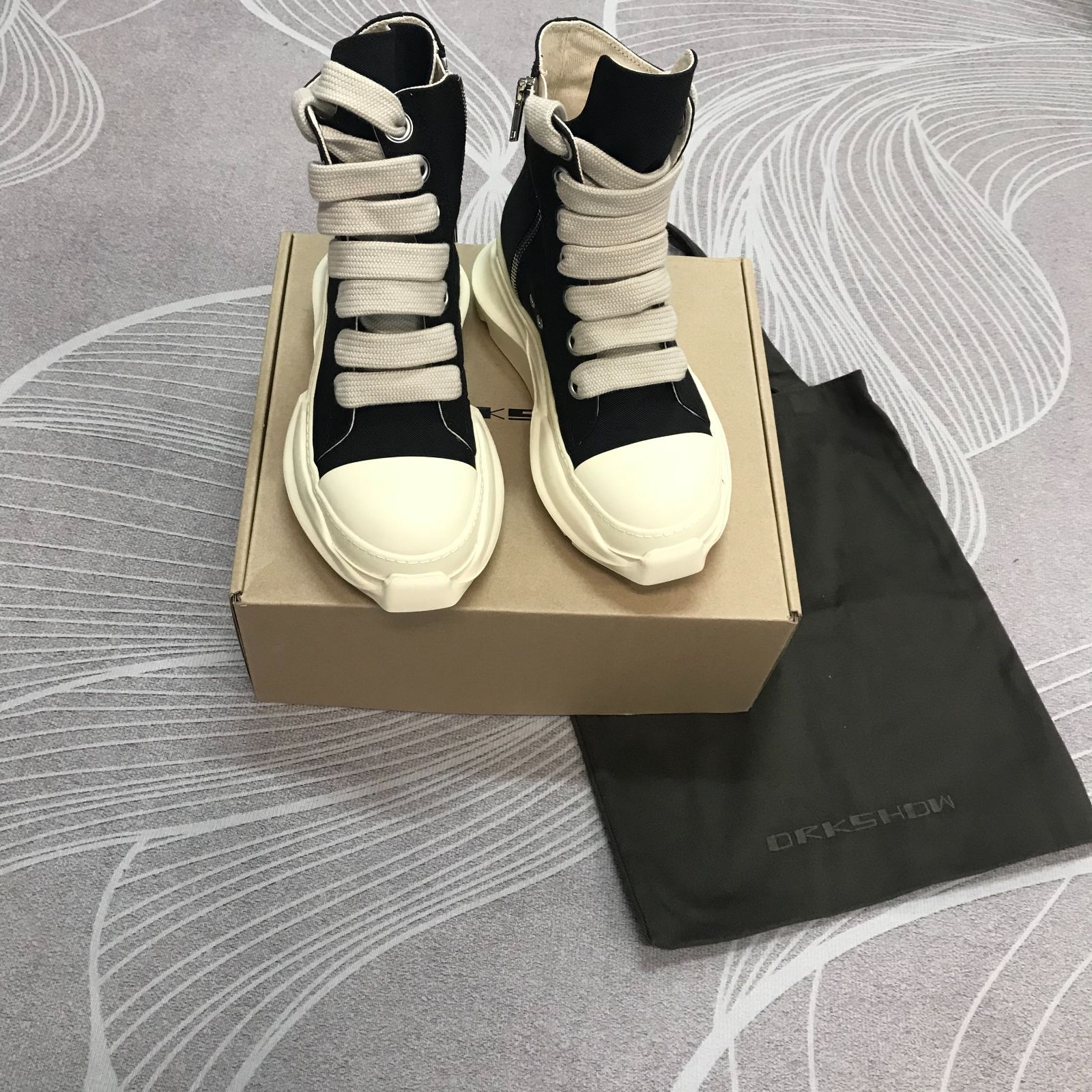 RICK OWENS DRKSHW ABSTRACT High Topスニーカー RICK OWENS DRKSHW ABSTRACT High Topスニーカー