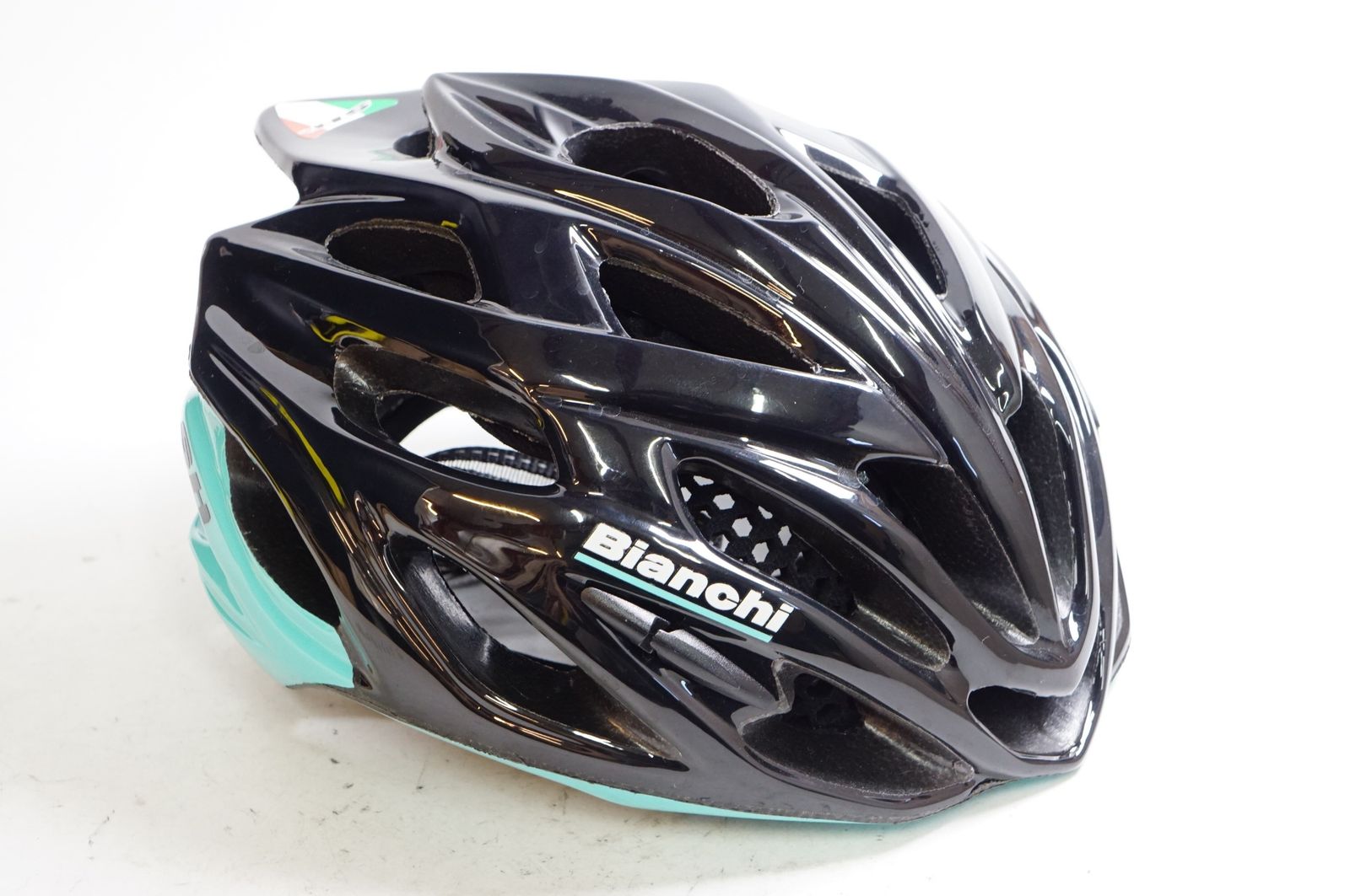 売り取扱店 Bianchi 自転車ヘルメット 青/黒