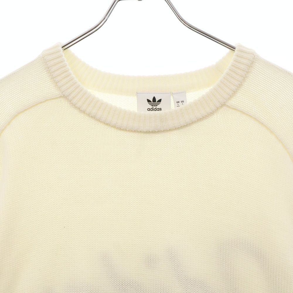 adidas (アディダス) ×NOAH ノア バックロゴ刺繍ローゲージニット