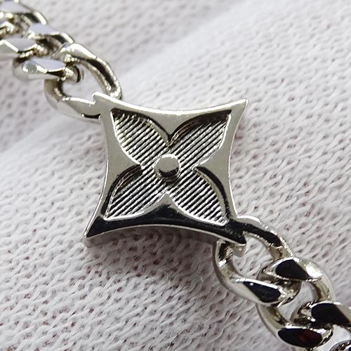 ルイ・ヴィトン LOUIS VUITTON ネックレス メンズ ブランド ネックレス・モノグラム ロウ シルバー M01490 RM2243 アクセサリー【中古】