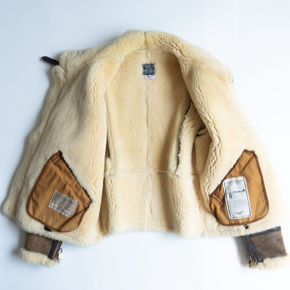 雰囲気抜群】AVIREX【B-9 ムートンボンバージャケット】40