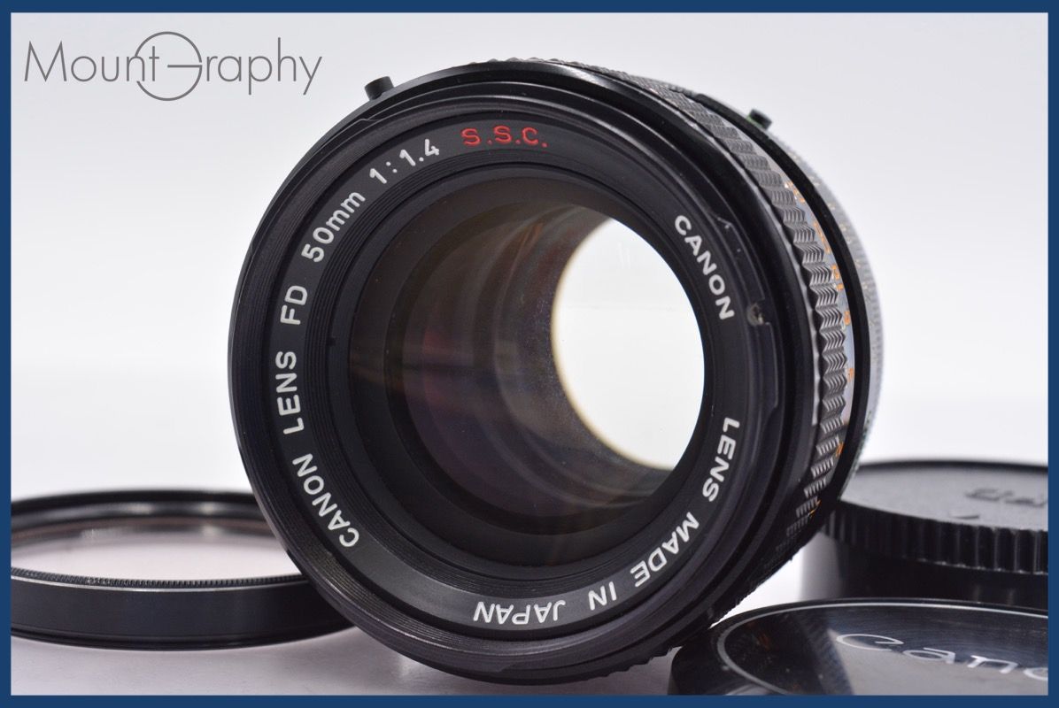 ☆特別特価☆ キヤノン Canon FD 50mm F1.4 S.S.C. 前後キャップ  