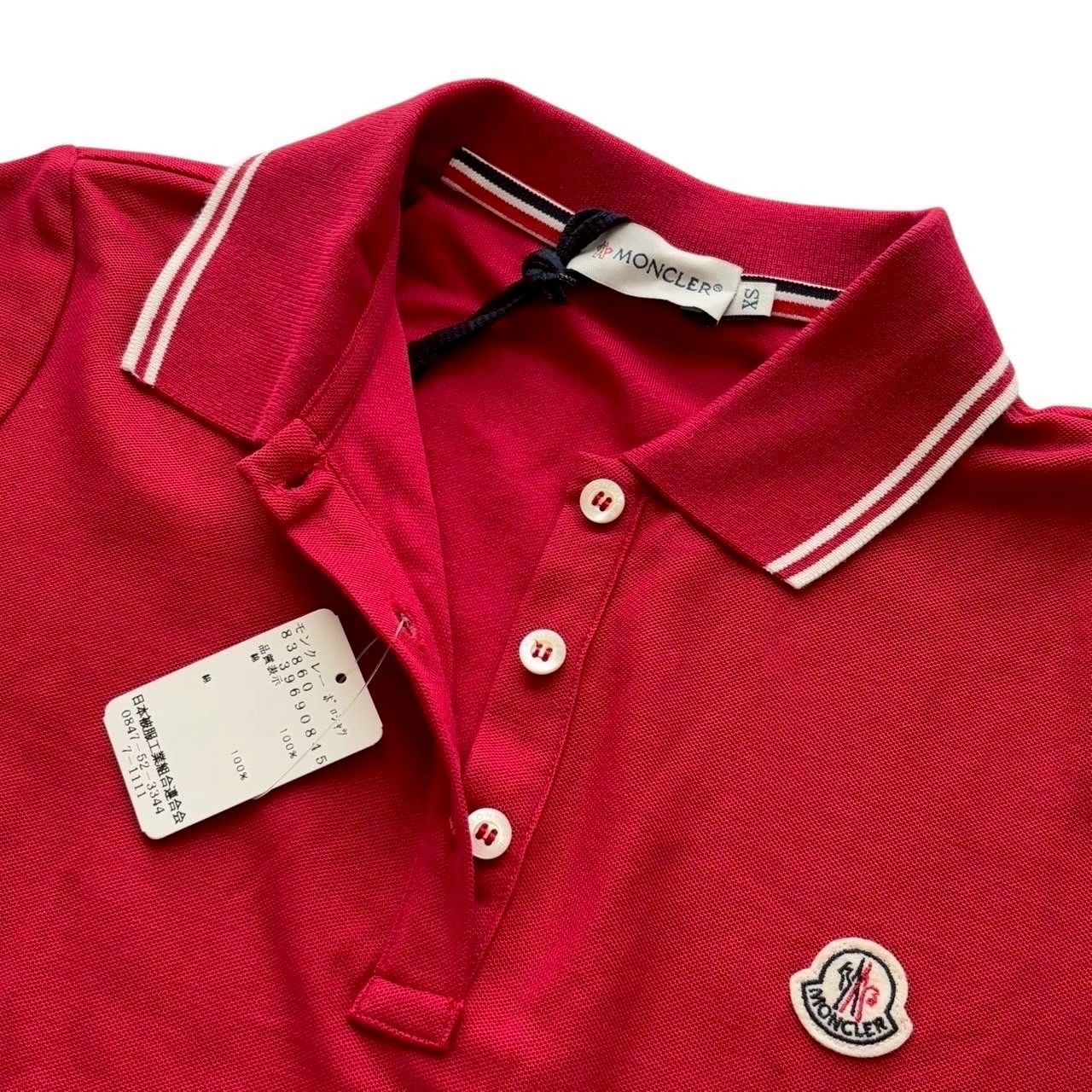 モンクレール　赤いポロシャツ モンクレール MONCLER ポロシャツ - メルカリ