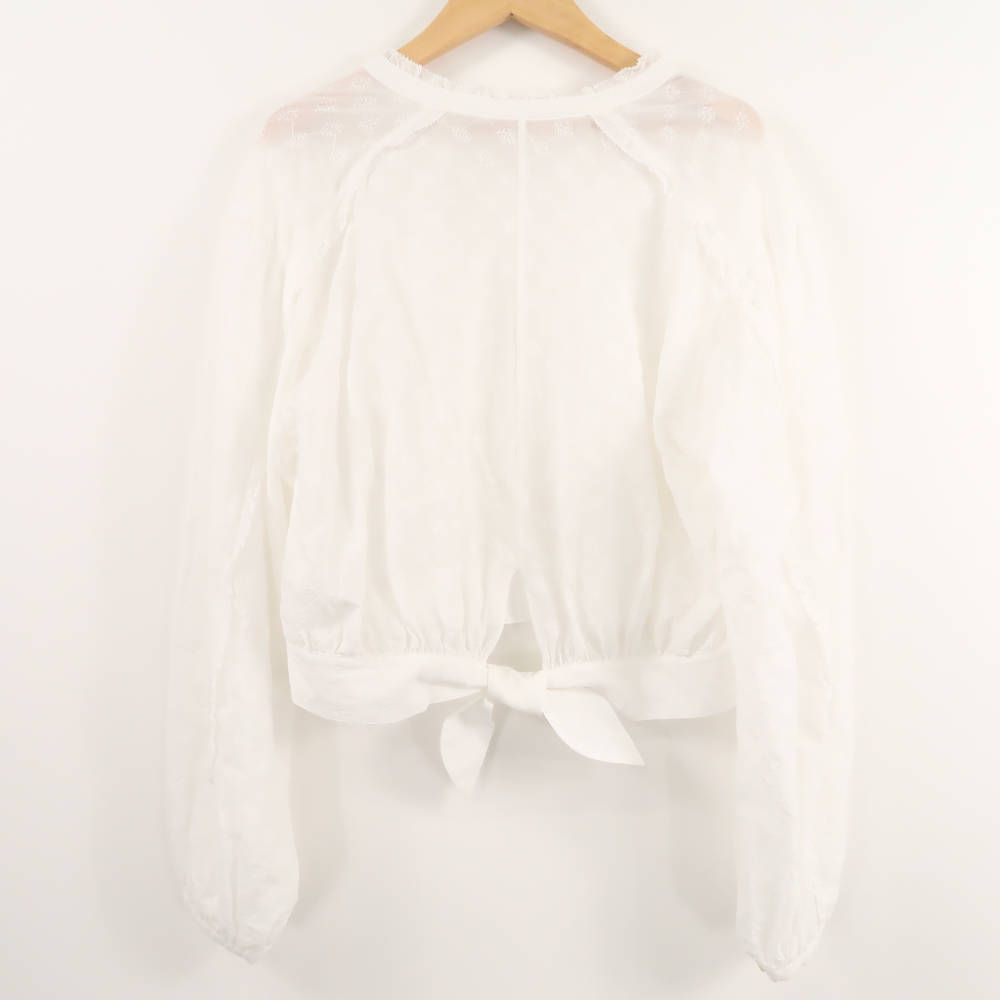 【利益還元祭】開催中！今年最後の大セール 美品 BALLSEY ボールジィ ブラウス 36 M相当 コットン100% 長袖 トップス