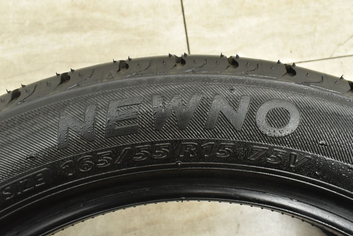 2024年製 バリ溝】ブリヂストン ニューノ 165/55R15 4本販売 ピクシス