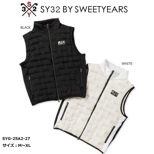 SY32 ゴルフ ゴルフウェア ダウンベスト ベスト メンズ おしゃれ ブランド かっこいい SYG-25A2-27 お取り寄せ