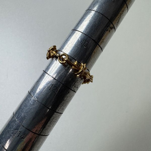 CHROME HEARTS/クロムハーツ 22K タイニーE CHプラスリング 4リンク/11