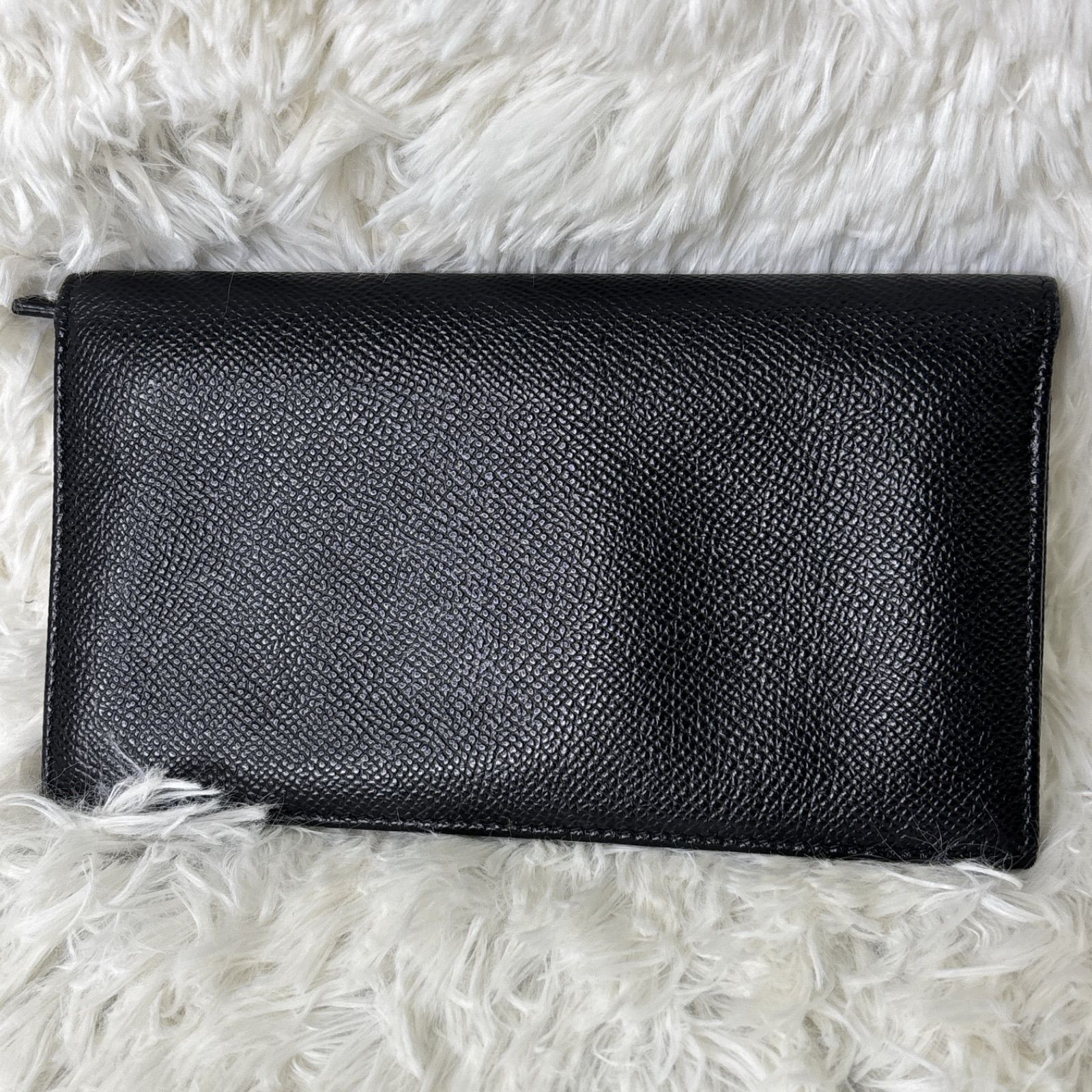 ブルガリ 二つ折り財布 ブラック レザー 財布 黒