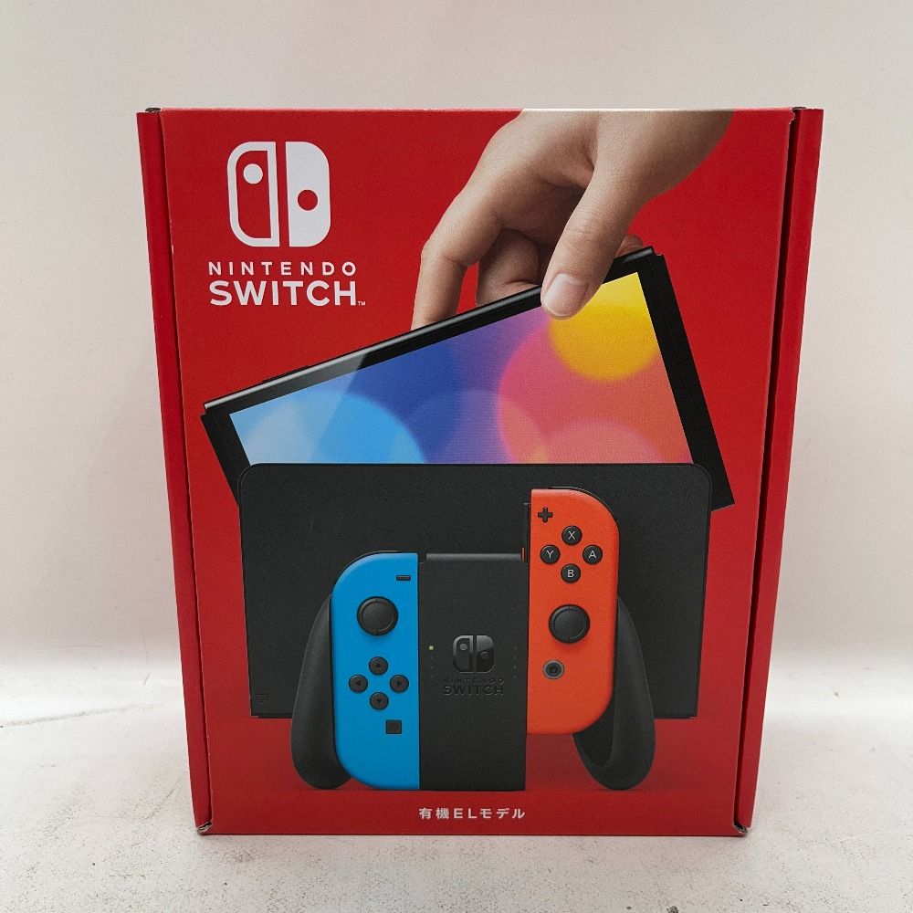 06w6850 Nintendo Switch 有機ELモデル ネオンレッド ネオンブルー  任天堂  ニンテンドースイッチ  ゲームハード  【中古品】