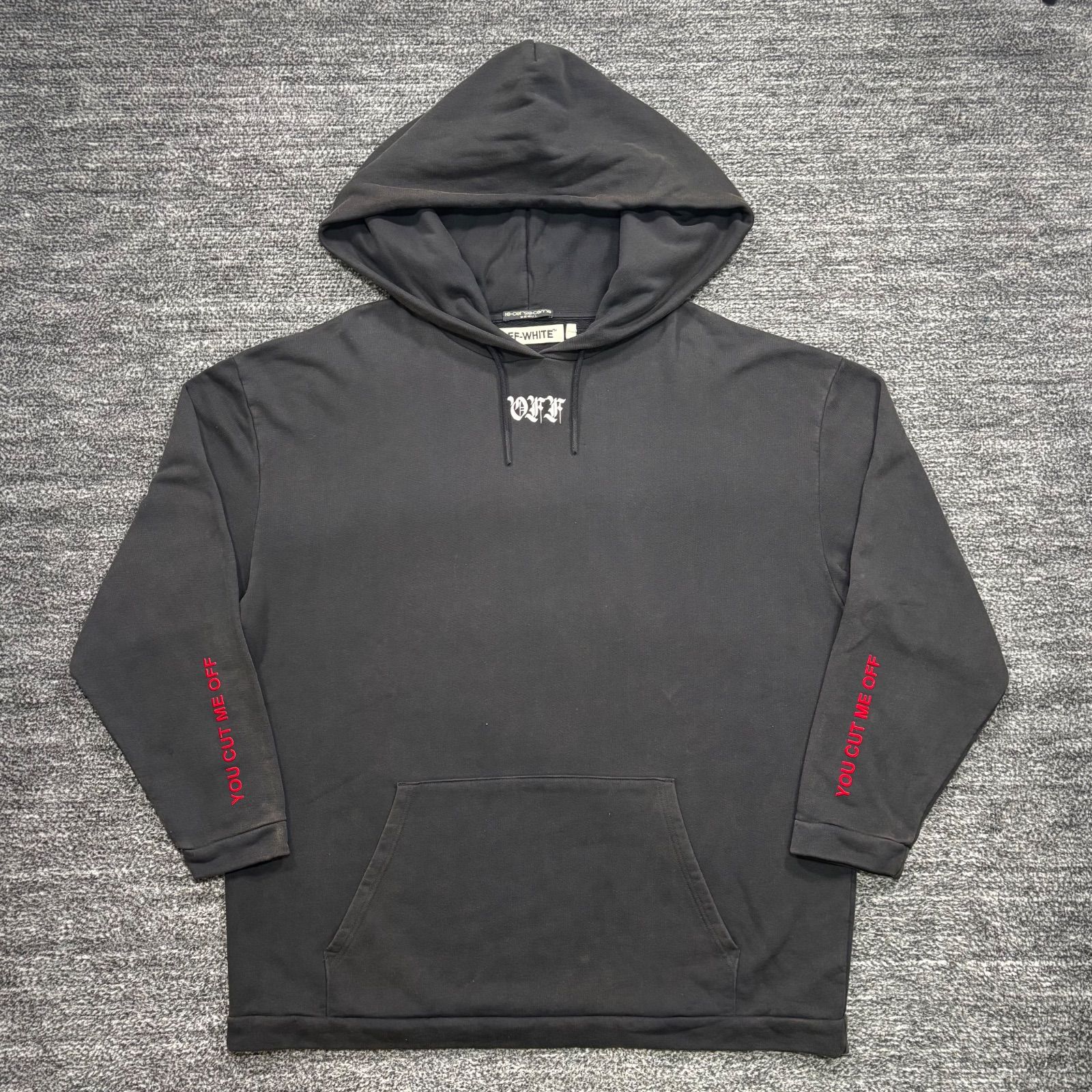 OFF-WHITE YOU CUT ME OFF HOODIE オフホワイト パーカー □ メルカリ