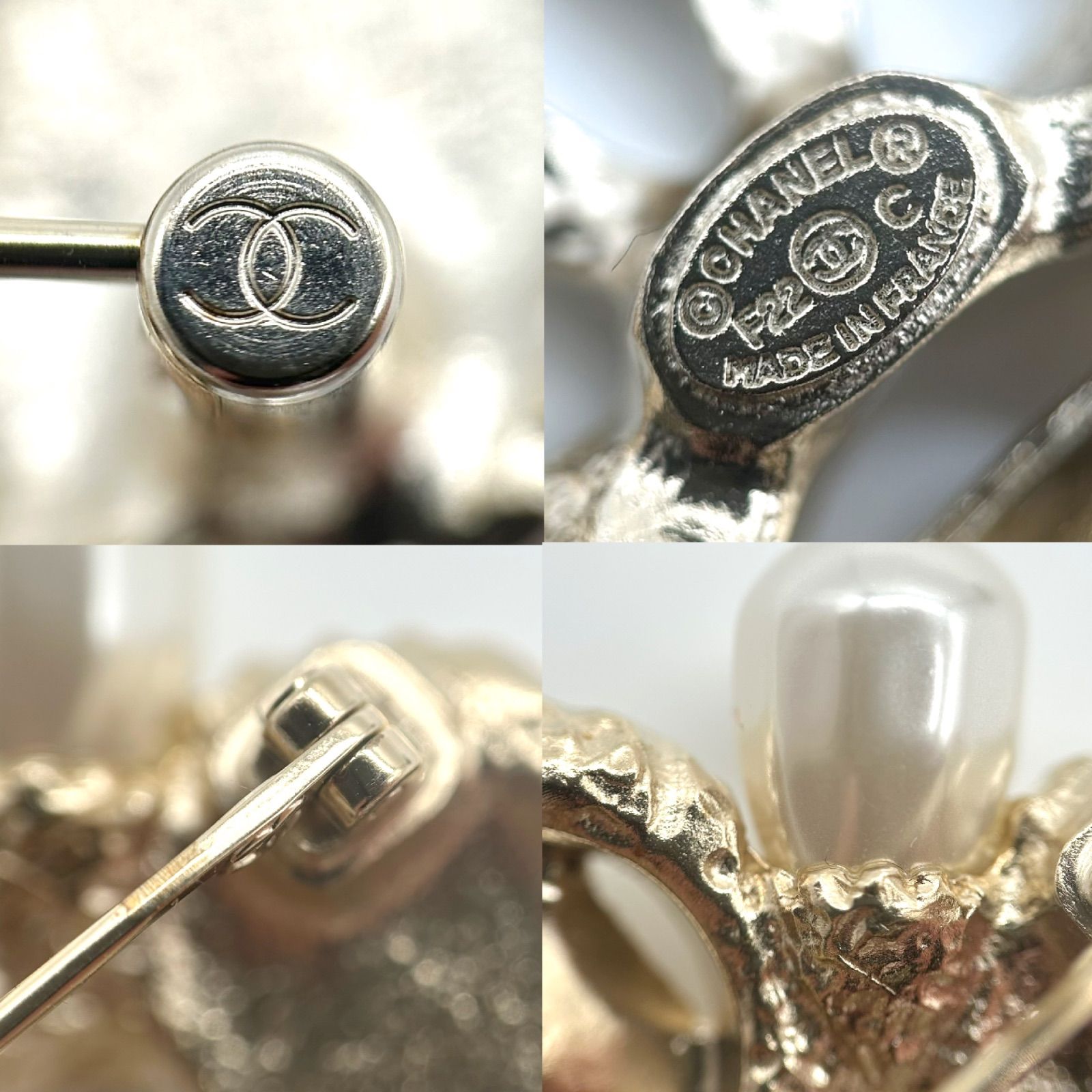 【美品】CHANEL ブローチ F22C ココマーク □シャネル□CHANEL□ブローチ□ココマーク□CCマーク□フェイク