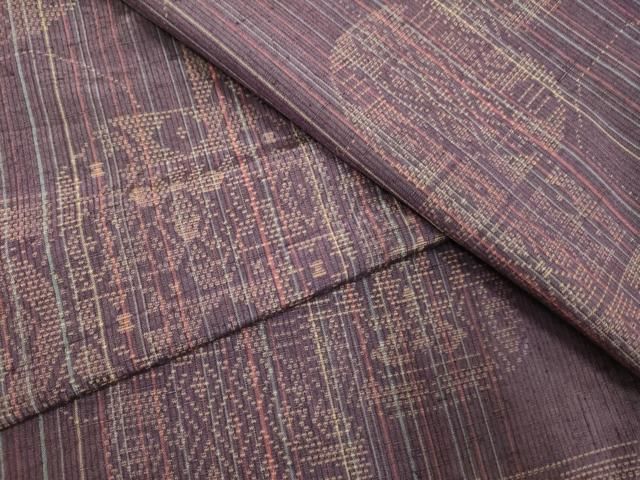 平和屋着物▽上質な紬 単衣 吉祥花文 正絹 逸品 DAAV3119du - メルカリ 