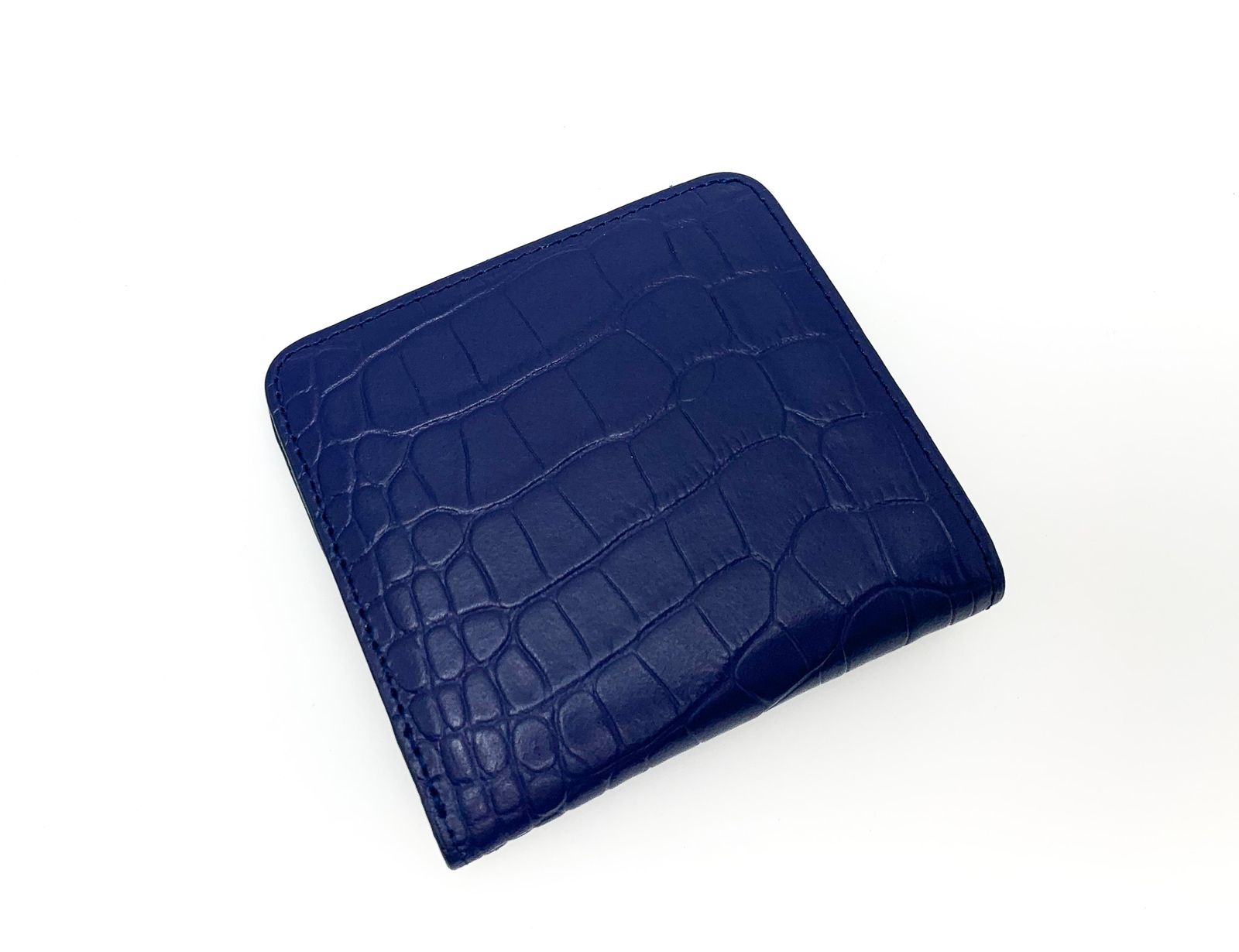 RODANIA ロダニア クロコダイル ネイビー コンパクトサイフ 財布 アイリッシュブルー 青系 ブルー系