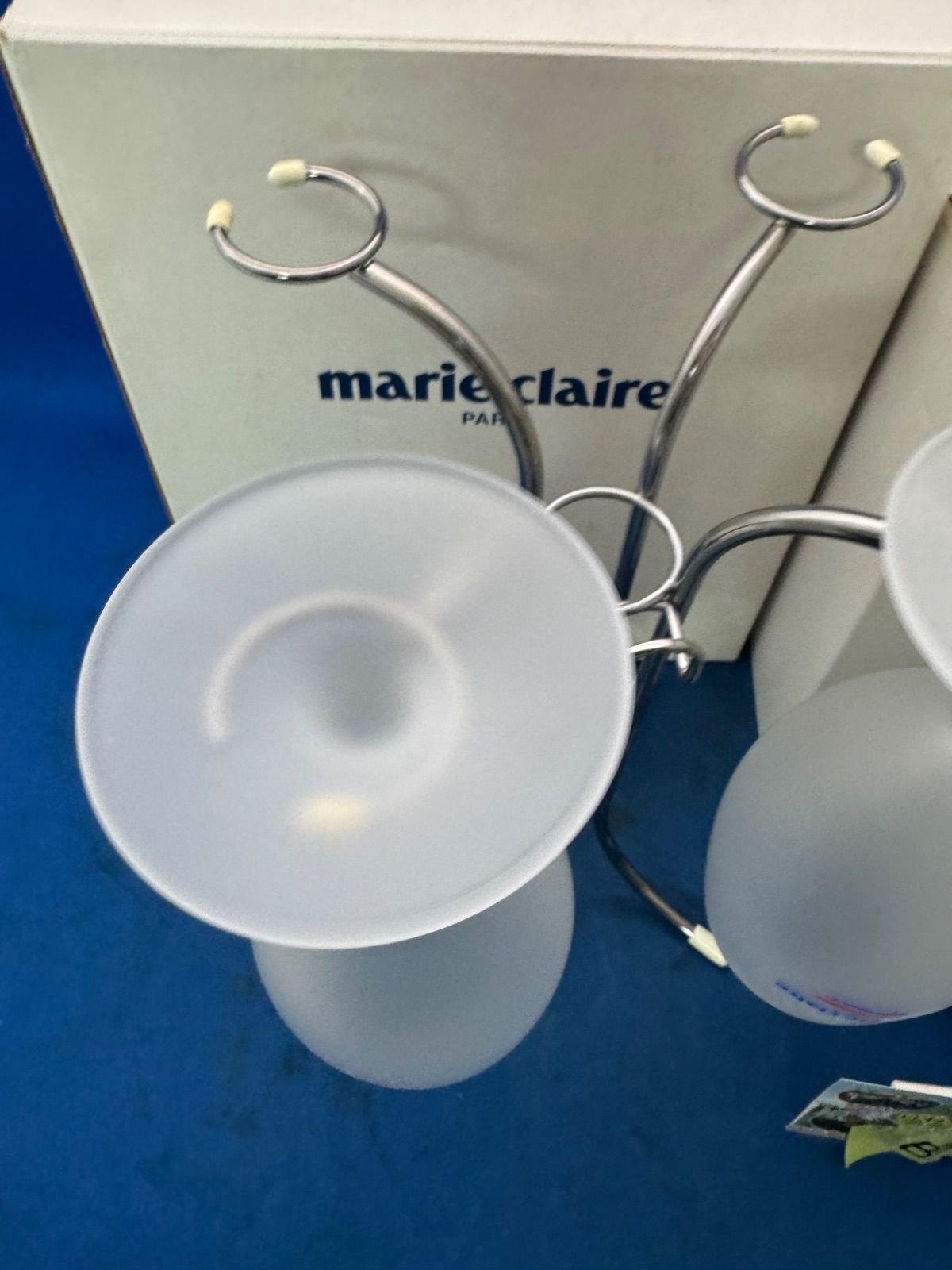 ワインピルスナー4客セットラック付Marie claire・シャンパン 未使用品 