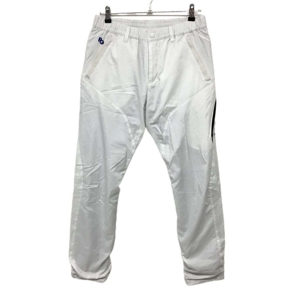 パーリーゲイツ パンツ 白 スクエア柄地模様 蓄熱裏地 メンズ 5 L ゴルフウェア PEARLY GATES