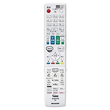 シャープ 純正ブルーレイディスクレコーダー用リモコン　RRMCGB124WJPA 中古】 SHARP シャープ 純正ブルーレイディスクレコーダー用
