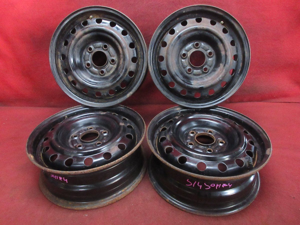スチール ホイール 4本 日産 セレナ 純正 CY007 15×5.5J 5穴 PCD 114.3