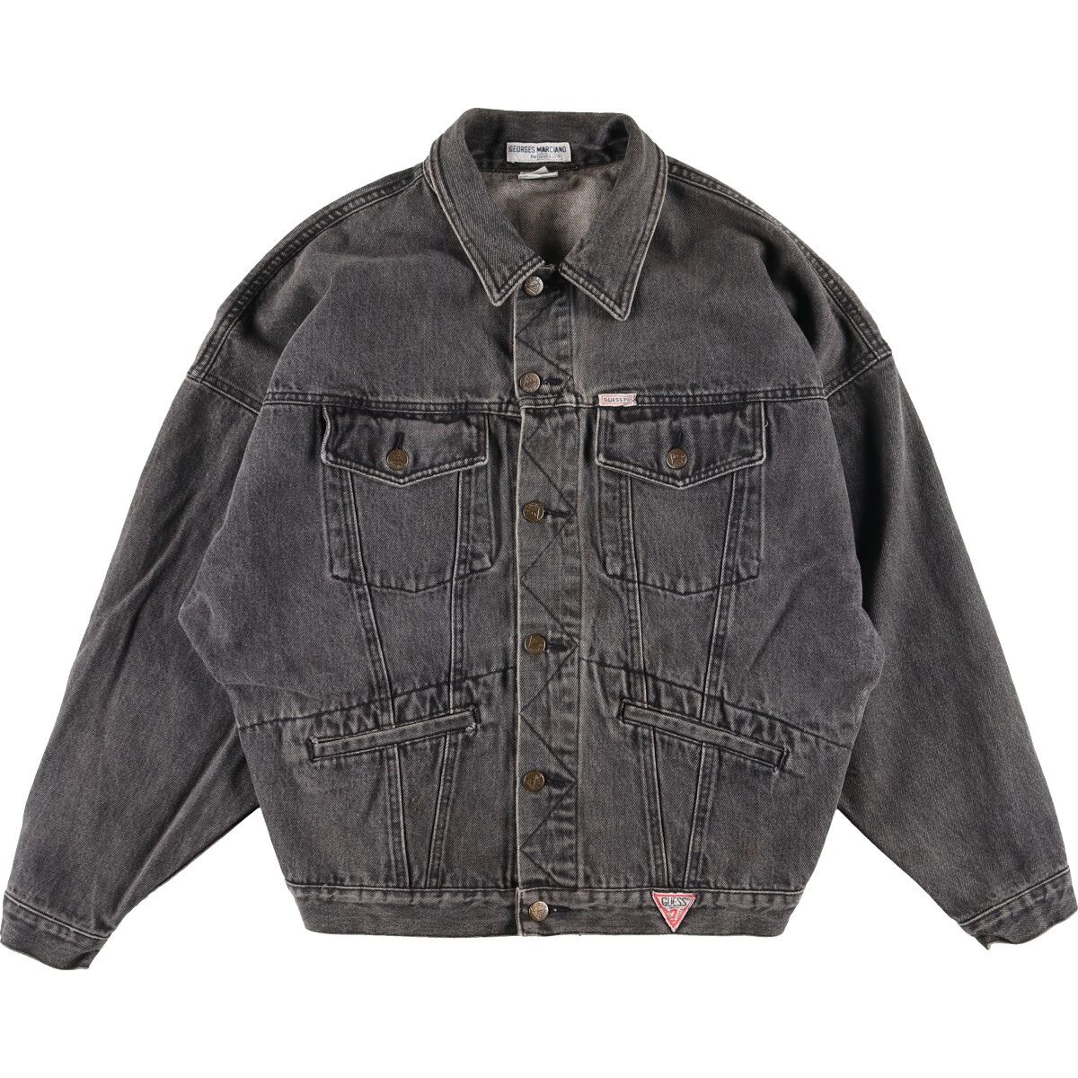 古着 90年代 ゲス Guess GEORGES MARCIANO ブラック デニム 