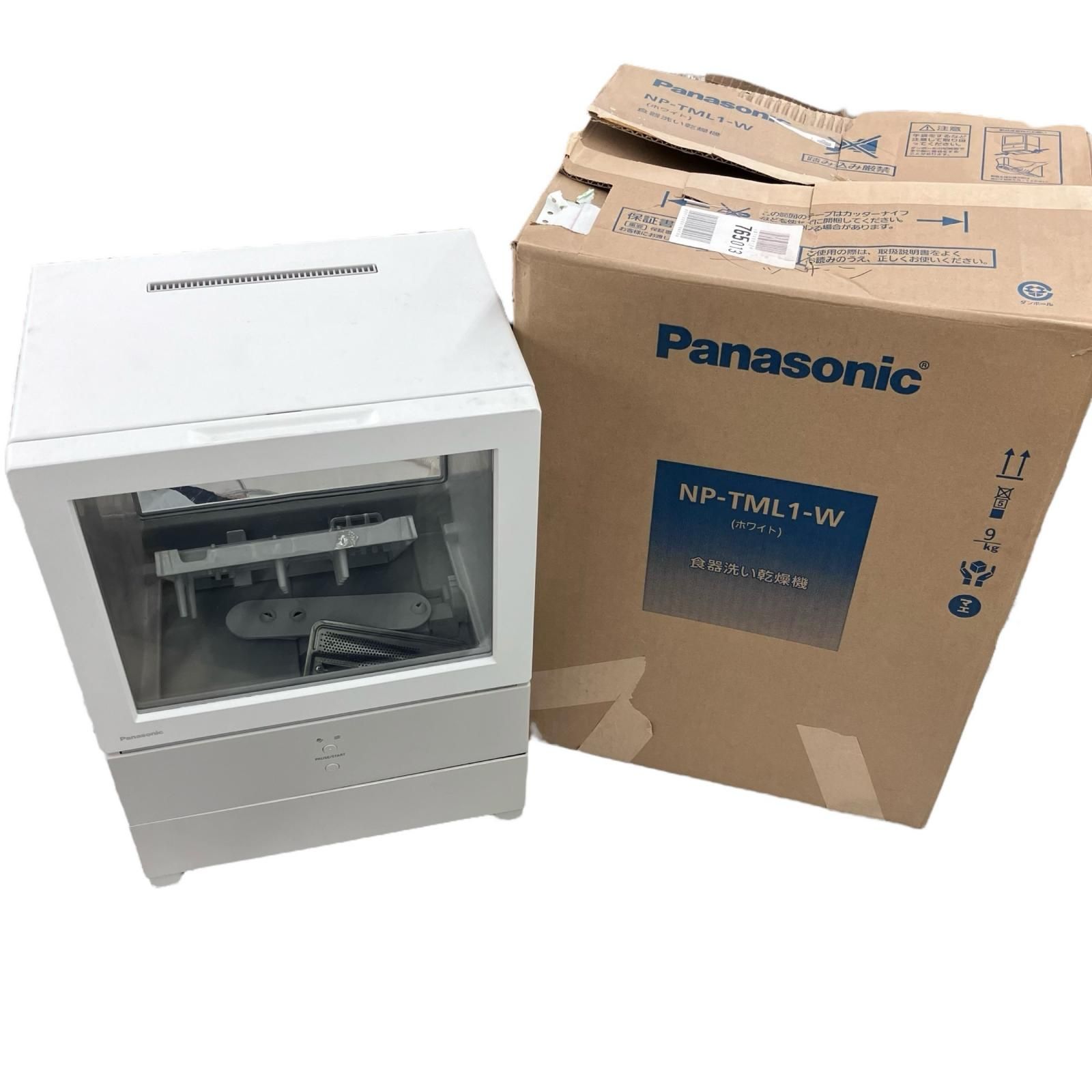 186000 現状品 Panasonic パナソニック 食器洗い乾燥機 NP-TML1-W ホワイト