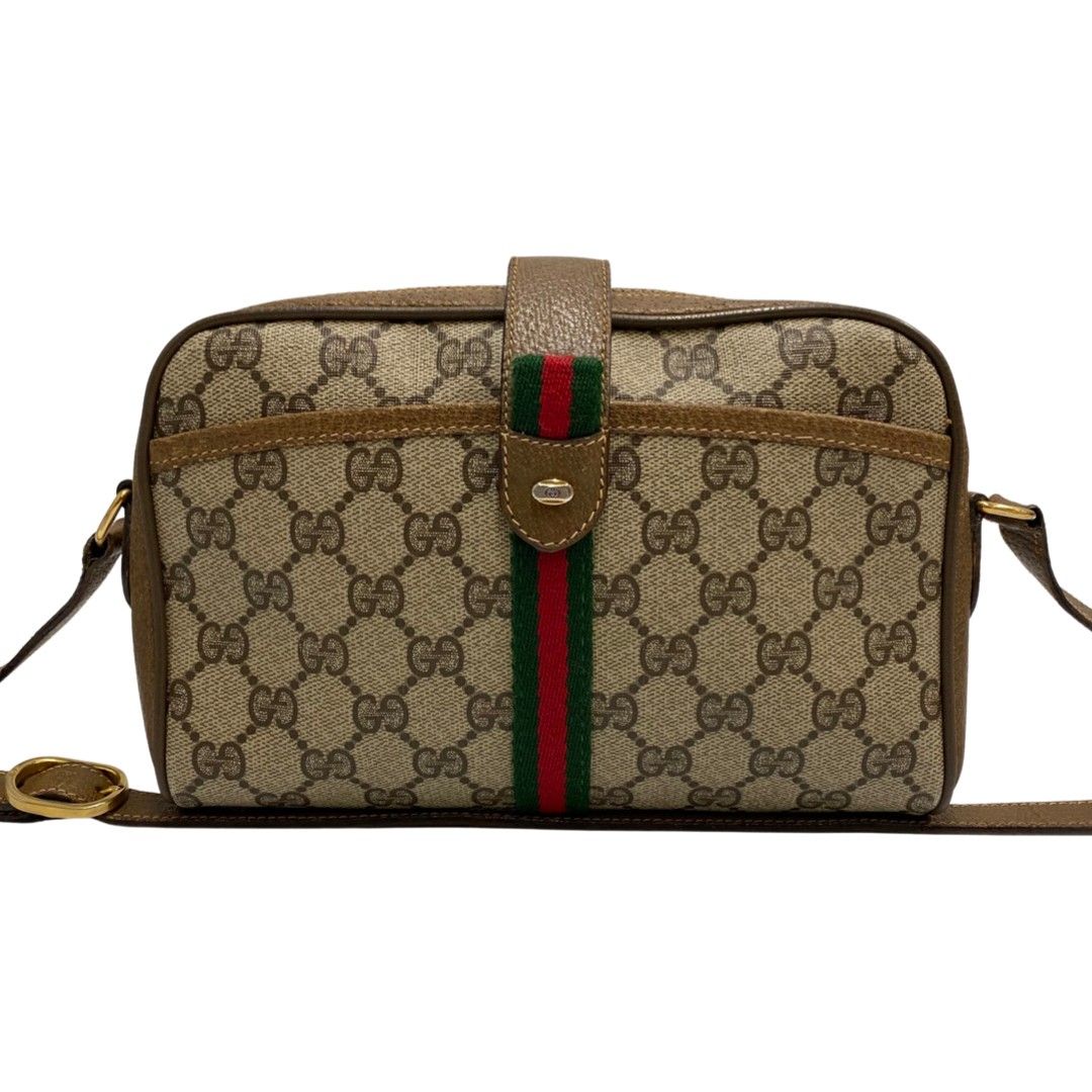 極 美品 GUCCI オールドグッチ グッチ ヴィンテージ シェリーライン GG