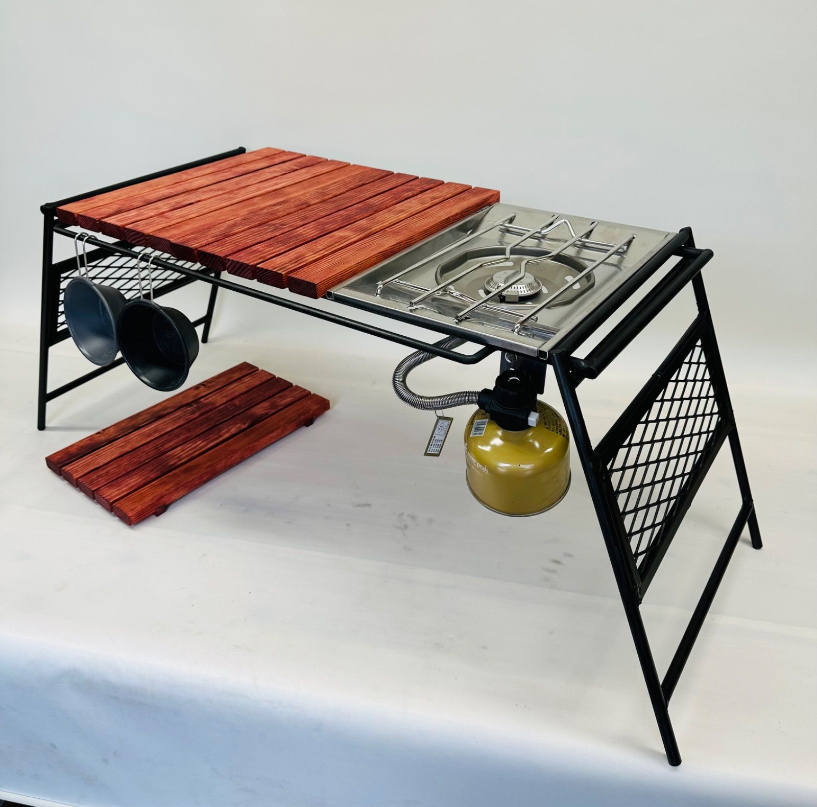 フラットバーナ－テーブルアイアンigtテーブル エボニー色-