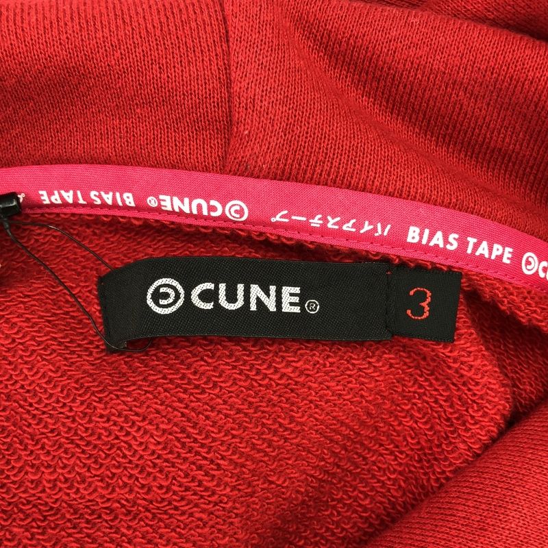 中古】CUNE うさぎポンチョパーカー サイズ3 レッド キューン[19