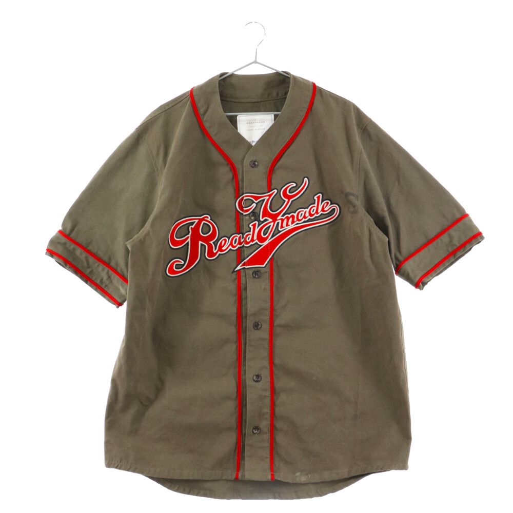 READY MADE (レディメイド) 19SS Baseball Shirt フロントロゴパッチ 