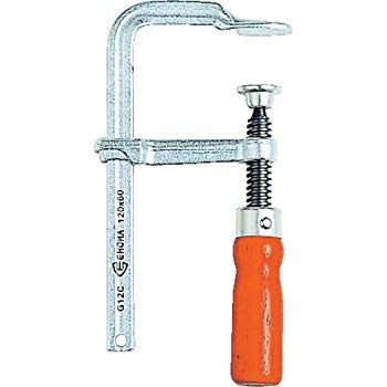 非常に良い TRUSCO トラスコ エホマクランプ 木ハンドル 最大口開400mm深さ120mm SG-40C z2zed1b