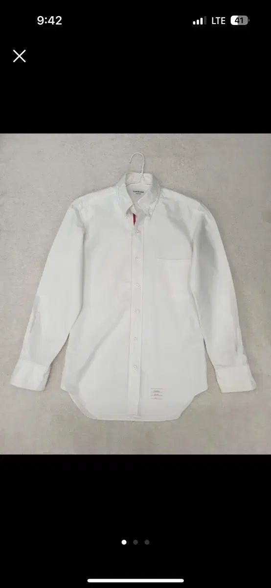 Thom Browne(トム・ブラウン) 3本線 オックスフォード 白 シャツ