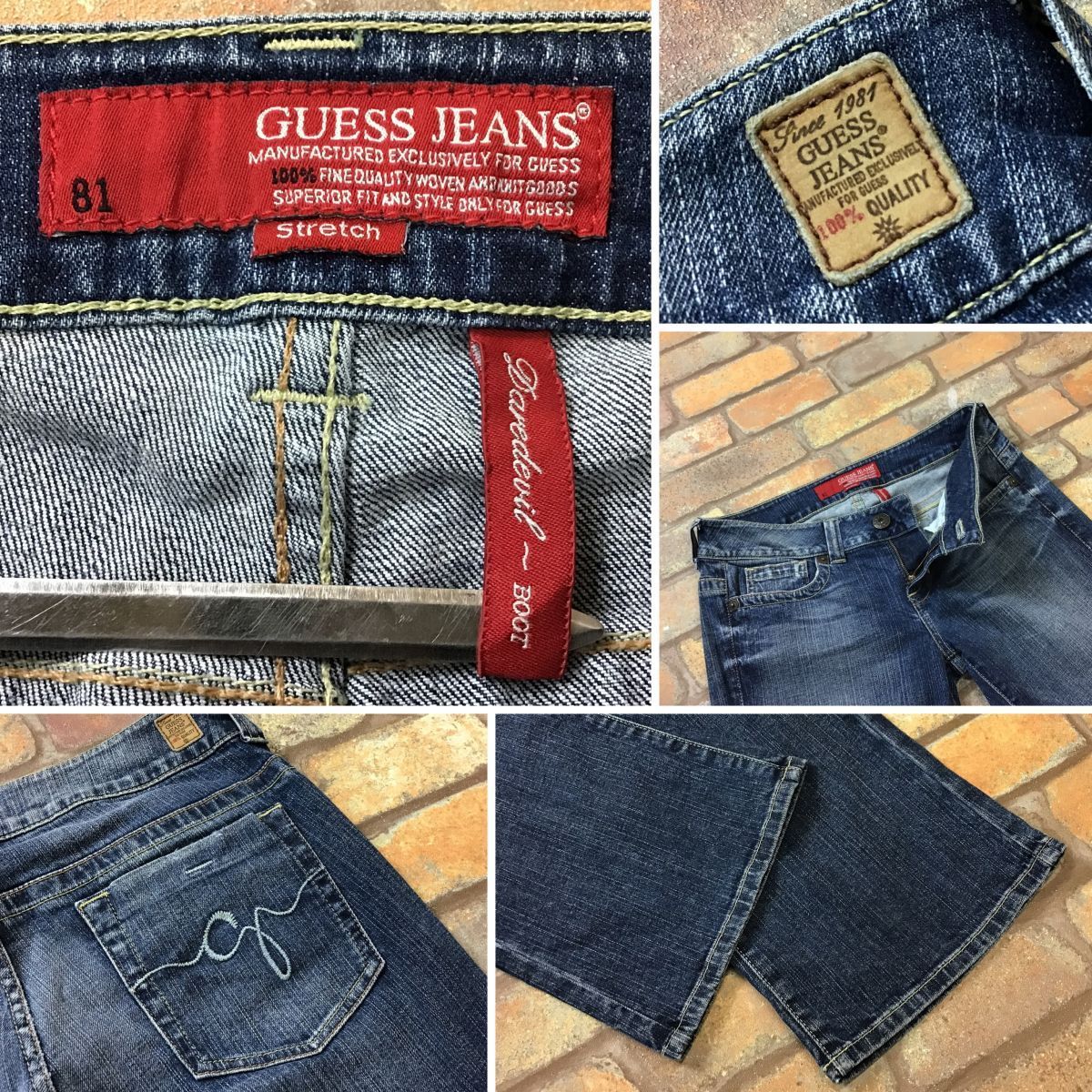 美品☆BP1-616☆海外限定品☆【GUESS ゲス】5ポケット ストレッチ