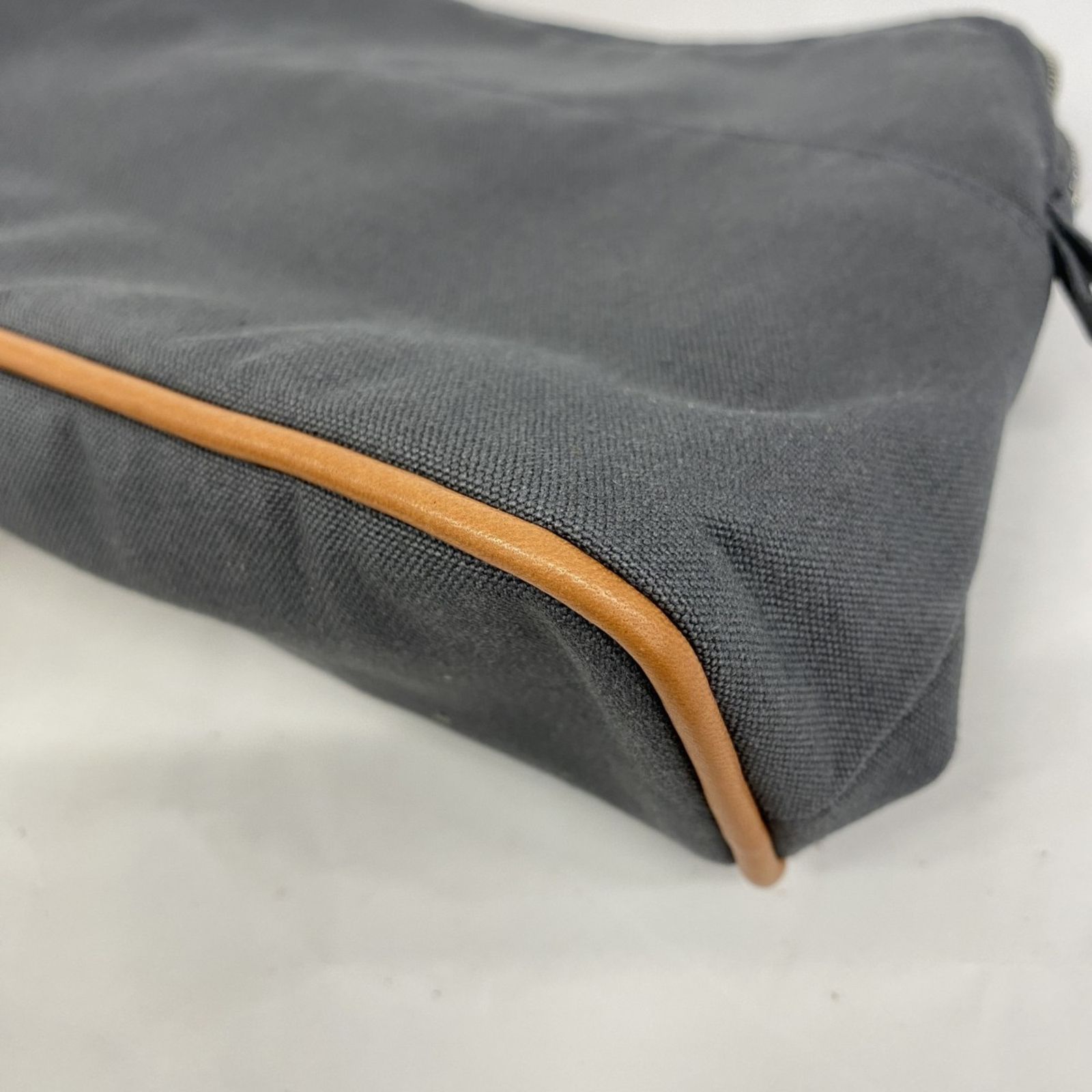 エルメスボリードポーチダークグレー エルメス(Hermes) エルメス ポーチ ボリードポーチ キャンバス