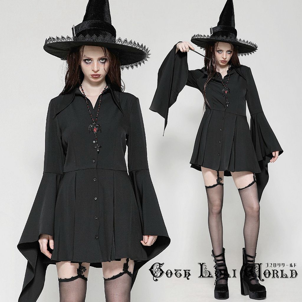 イルイルイル クラロリ地雷ちゃんの微睡ドールワンピ ブラック ililil ワンピース 「ililil/イルイルイル」「クラロリ地雷