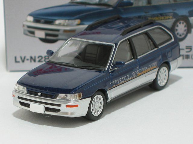 トヨタ カローラワゴン Lツーリング オプション装着車（青／銀）96年式