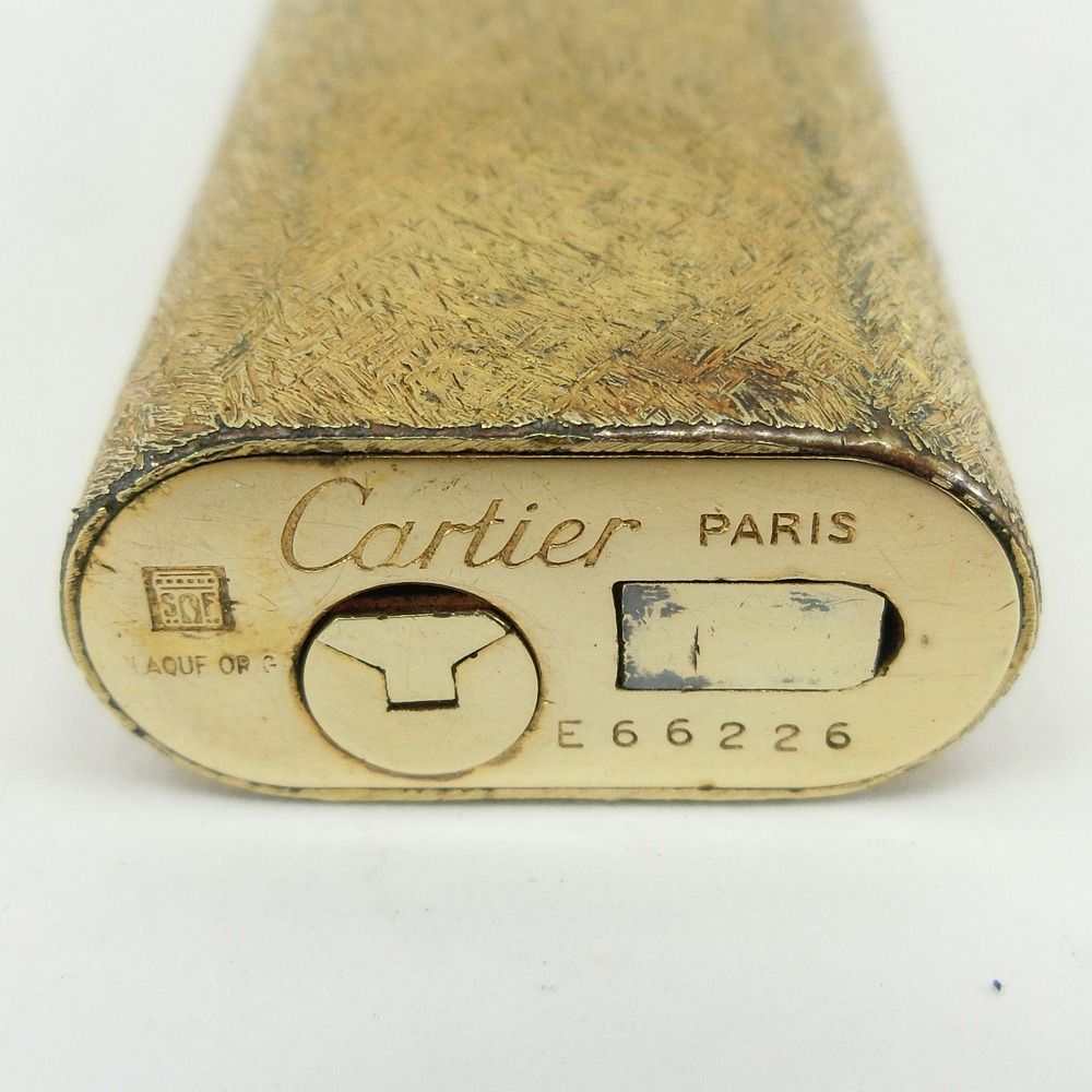 CARTIER】カルティエ ガスライター オーバル ゴールド _ ライター 
