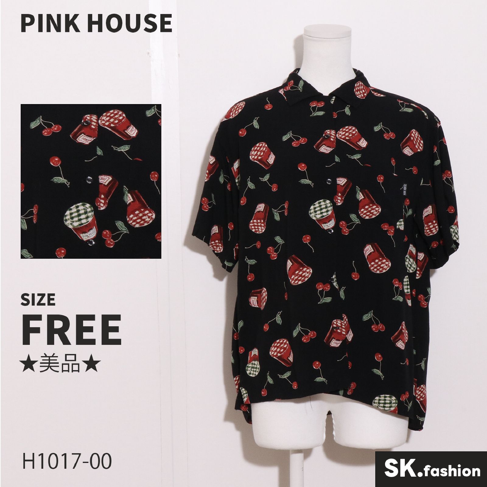 半額ストア ピンクハウス HOUSE PINK ☆美品☆ トップス 半袖 シャツ トップス