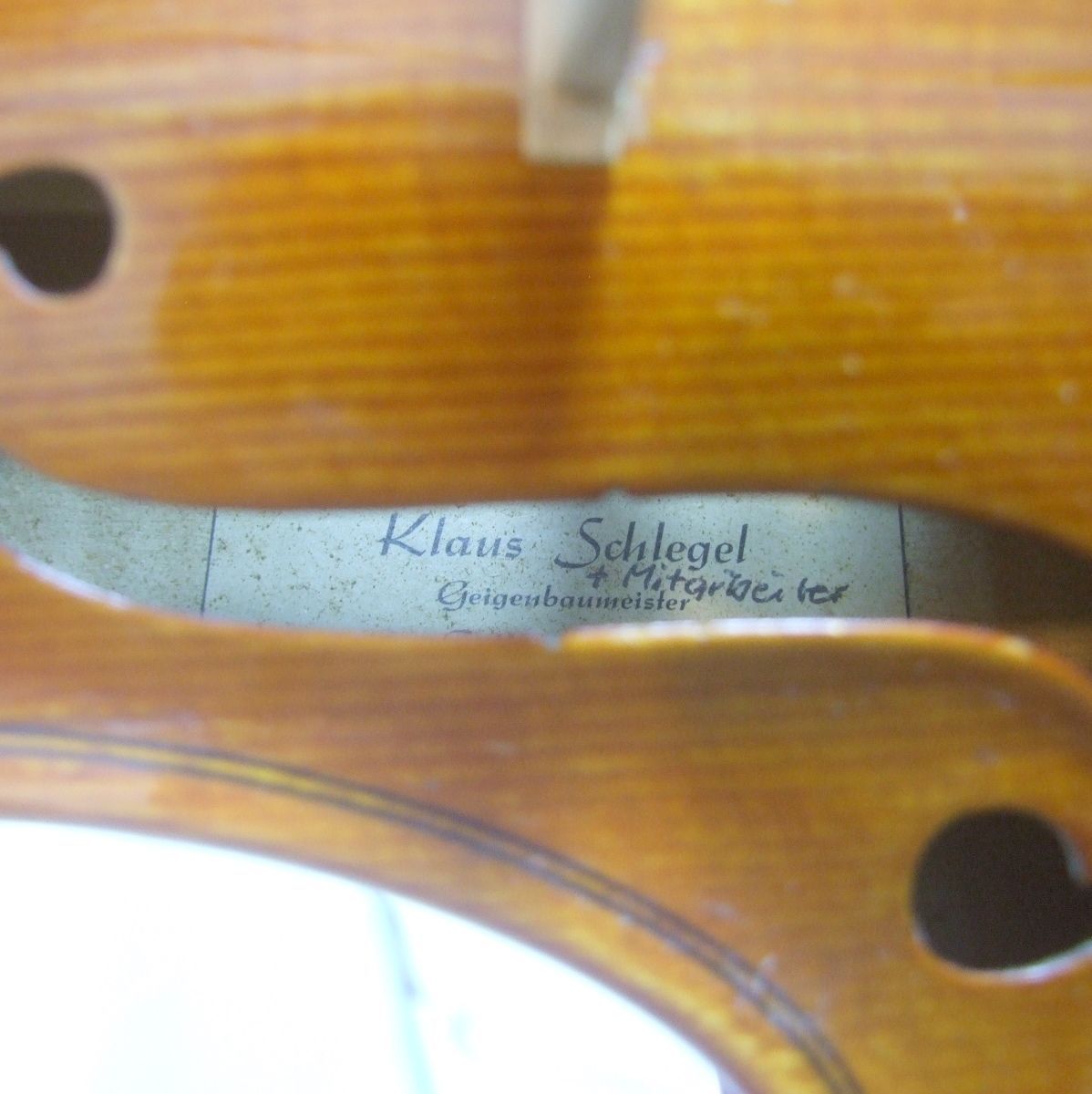 メンテ済 ドイツ製 klaus schlegel 4/4 バイオリン ミグマ 1987年 継ぎ