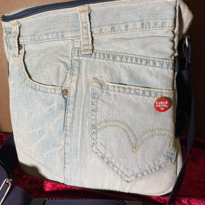 希少 03年 フジロック Levis リーバイス デニム ショルダー