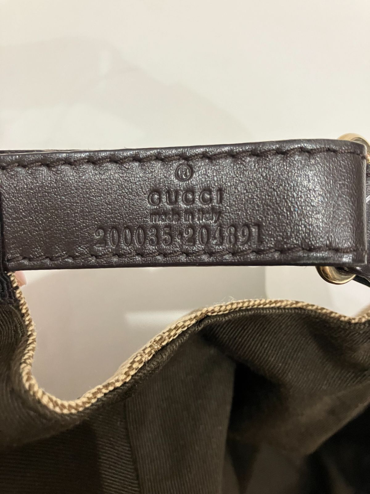 【未使用品】GUCCI GGキャンバス シェリーライン ベースボールキャップ 未使用品】GUCCI GGキャンバス シェリーライン ベースボールキャップ