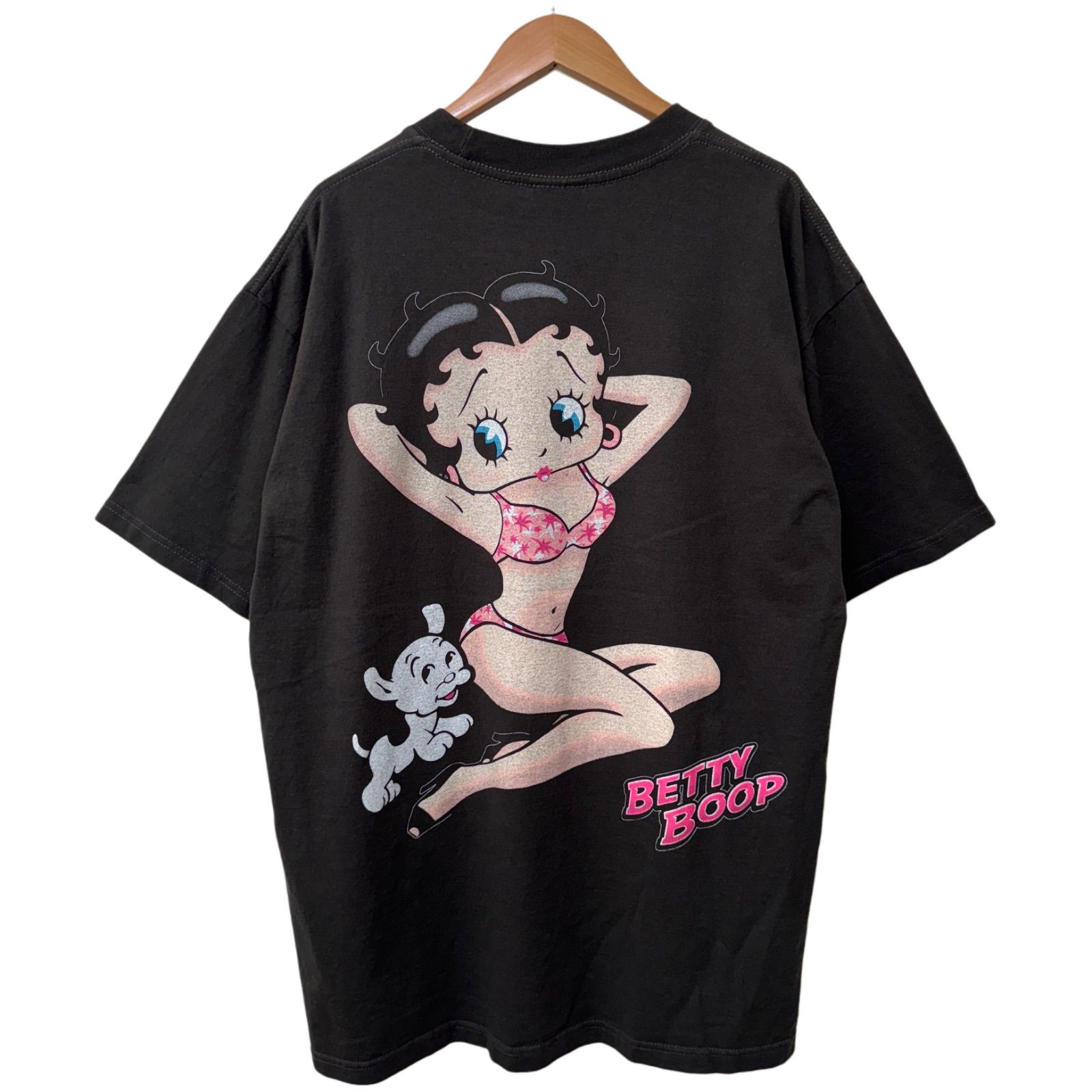 ベティちゃん Tシャツ XLサイズ ブラック ヘインズ Hanes 90s