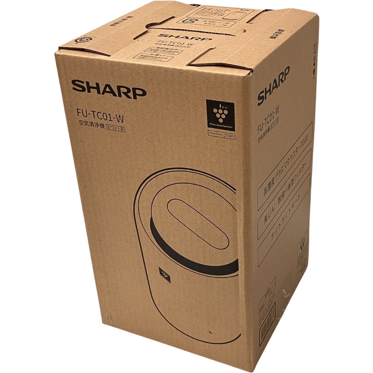 SHARP FU-TC01-W 空気清浄機 適用畳数 6畳 ホワイト系 プラズマクラスター シャープ 家電 ♥ H10552204
