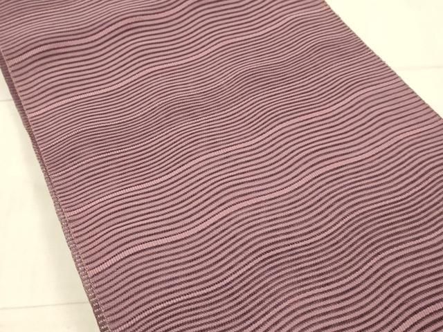 夏帯 八寸名古屋帯 絽綴れ よろけ縞 平和屋着物＊夏物 絽